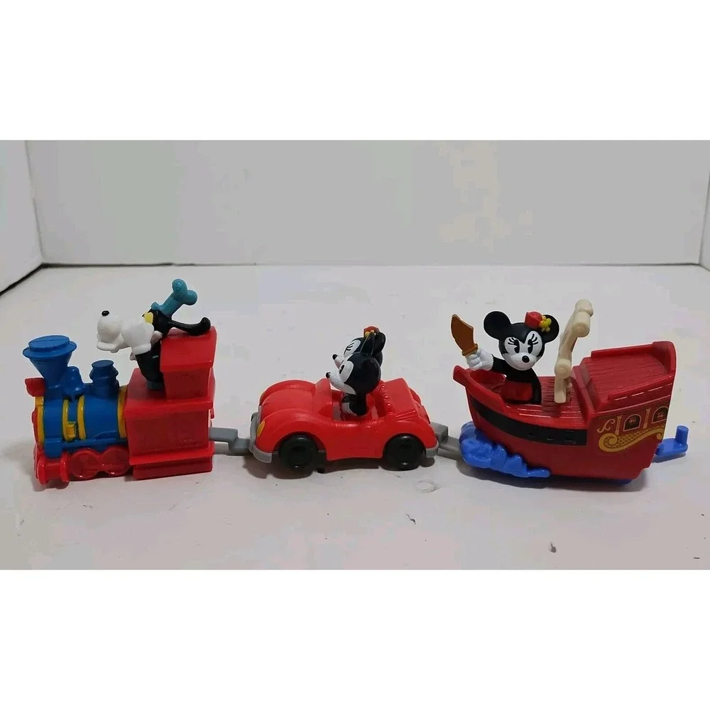 2020 & 2022 McDonald's Happy Meal Toys Mickey & Minnie Railway Pirates Carribean